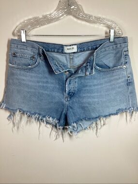 Vintage AGolde Denim Parker 31 Cut-off Shorts Button Fly Organic Cotton EUC